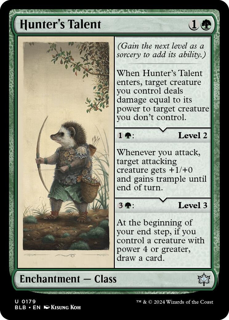 Image for Hunter's Talent (179) (Bloomburrow) - Magic: The Gathering