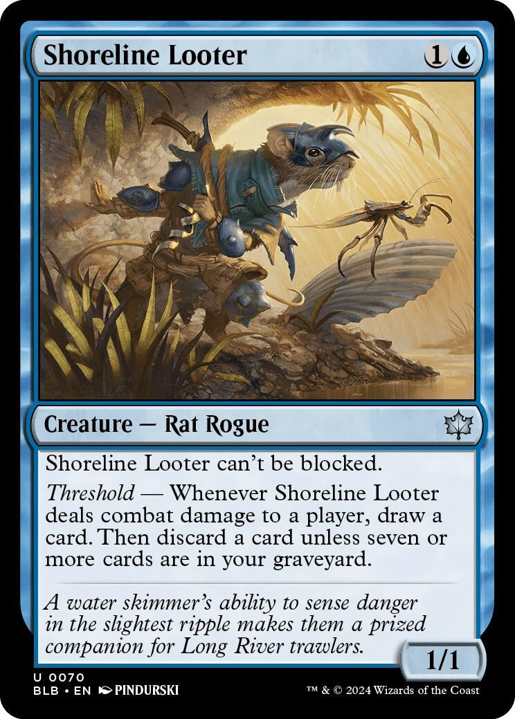 Image for Shoreline Looter (70) (Bloomburrow) - Magic: The Gathering