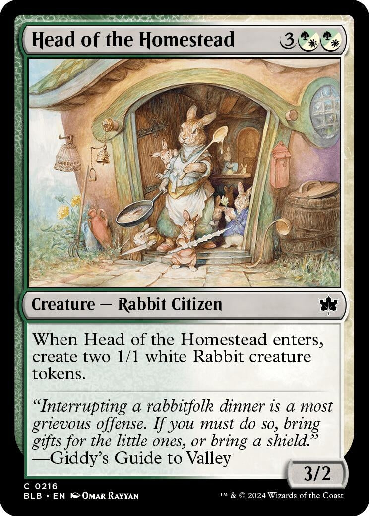 Image for Head of the Homestead (216) (Bloomburrow) - Magic: The Gathering