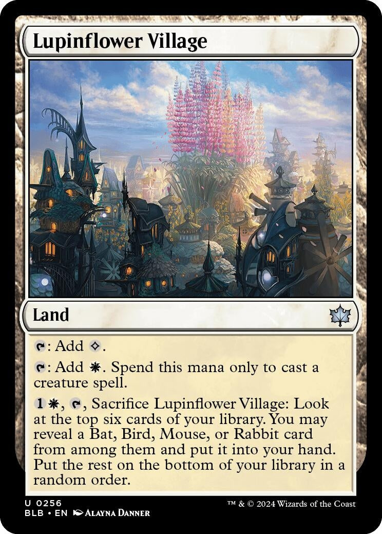 Image for Lupinflower Village (256) (Bloomburrow) - Magic: The Gathering