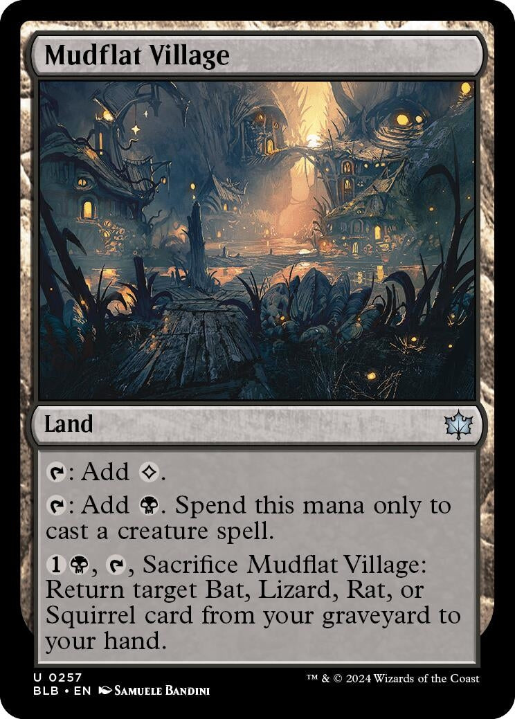 Image for Mudflat Village (257) (Bloomburrow) - Magic: The Gathering