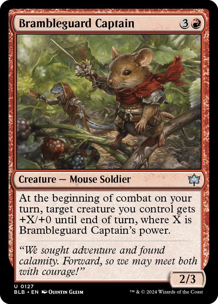 Image for Brambleguard Captain (127) (Bloomburrow) - Magic: The Gathering