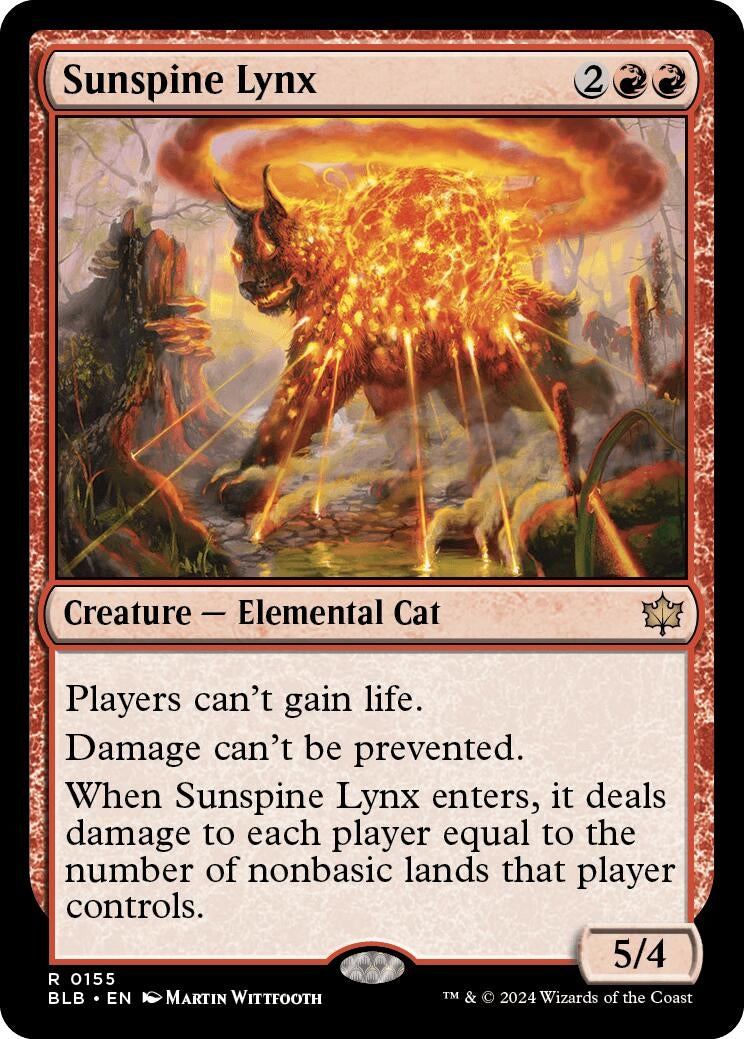Image for Sunspine Lynx (155) (Bloomburrow) - Magic: The Gathering