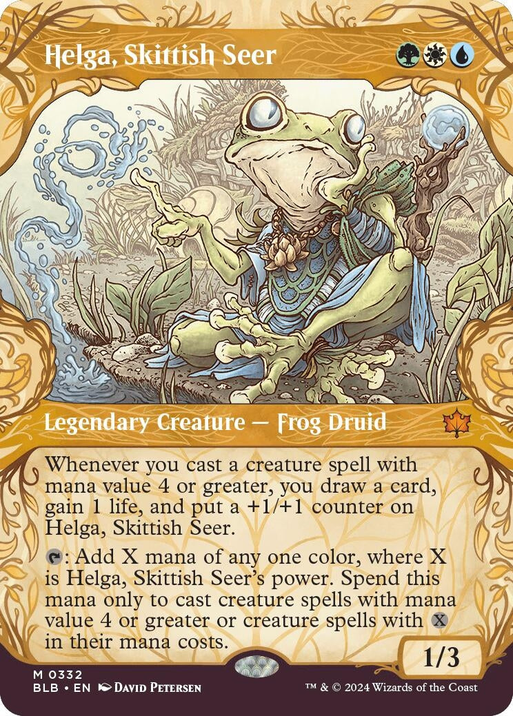 Image for Helga, Skittish Seer (Showcase) (332) (Bloomburrow) - Magic: The Gathering