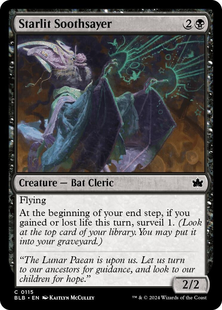 Image for Starlit Soothsayer (115) (Bloomburrow) - Magic: The Gathering