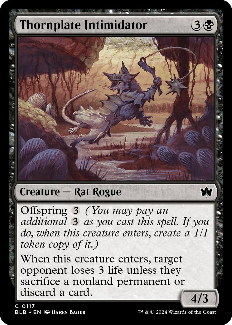 Thornplate Intimidator (117) (Bloomburrow)