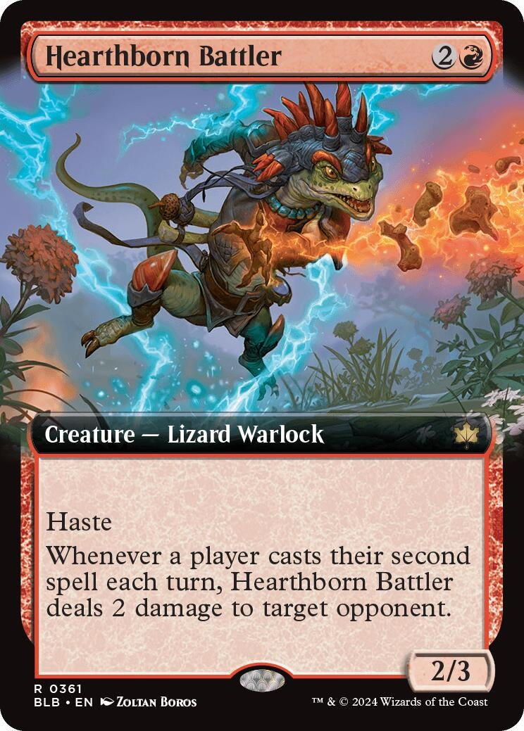 Image for Hearthborn Battler (Extended Art) (361) (Bloomburrow) - Magic: The Gathering