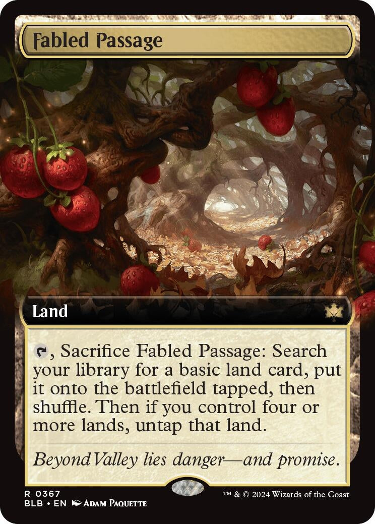 Image for Fabled Passage (Extended Art) (367) (Bloomburrow) - Magic: The Gathering