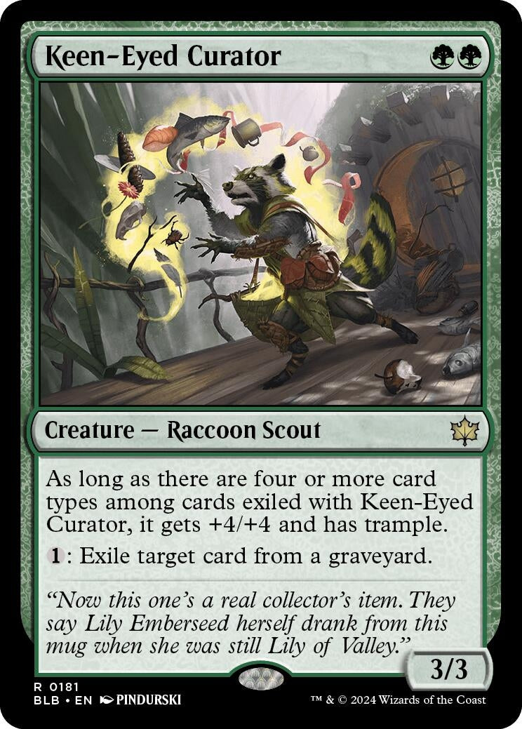 Image for Keen-Eyed Curator (181) (Bloomburrow) - Magic: The Gathering