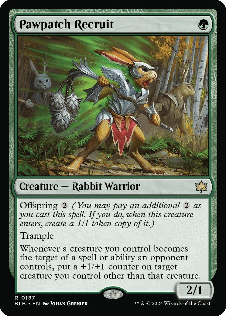 Image for Pawpatch Recruit (187) (Bloomburrow) - Magic: The Gathering