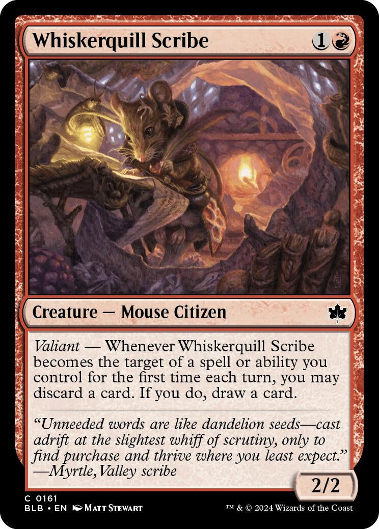 Whiskerquill Scribe (161) (Bloomburrow)