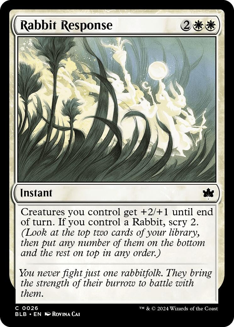 Rabbit Response (26) (Bloomburrow) (BLB)