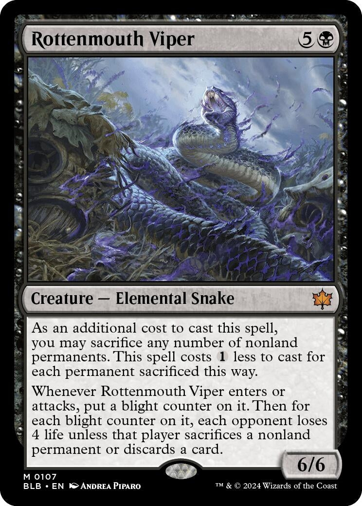 Rottenmouth Viper (107) (Bloomburrow)