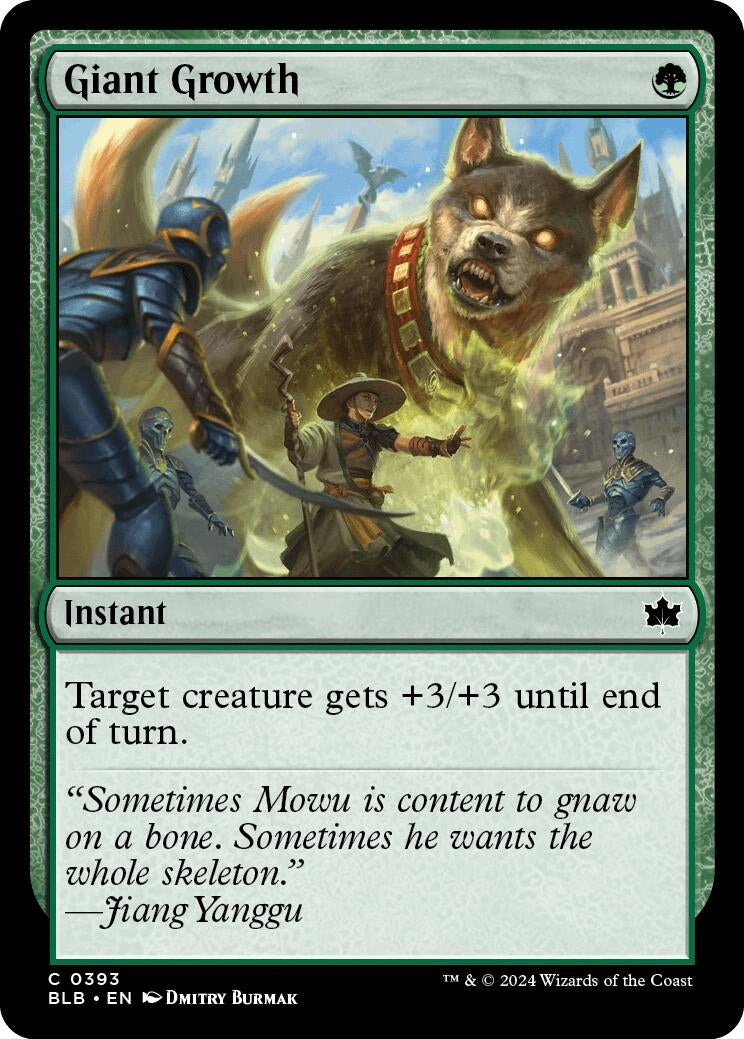 Image for Giant Growth (393) (Bloomburrow) - Magic: The Gathering