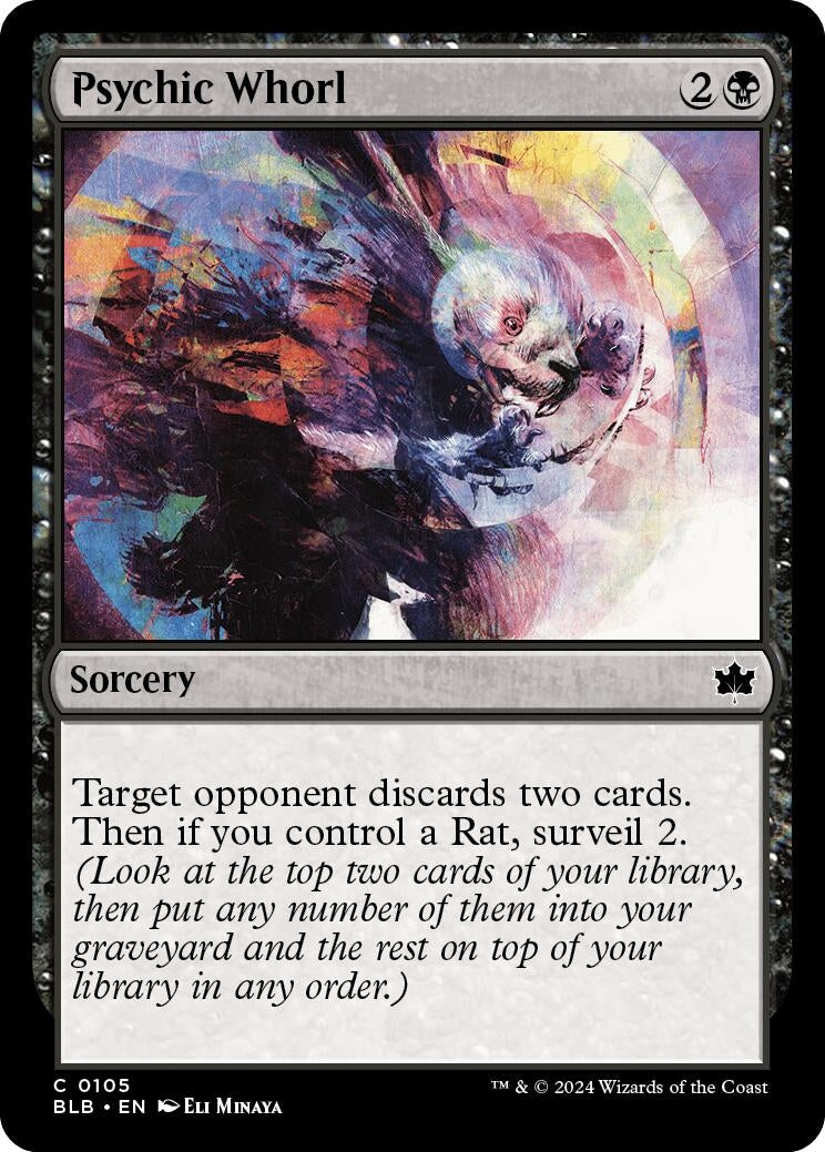 Psychic Whorl (105) (Bloomburrow) (BLB)