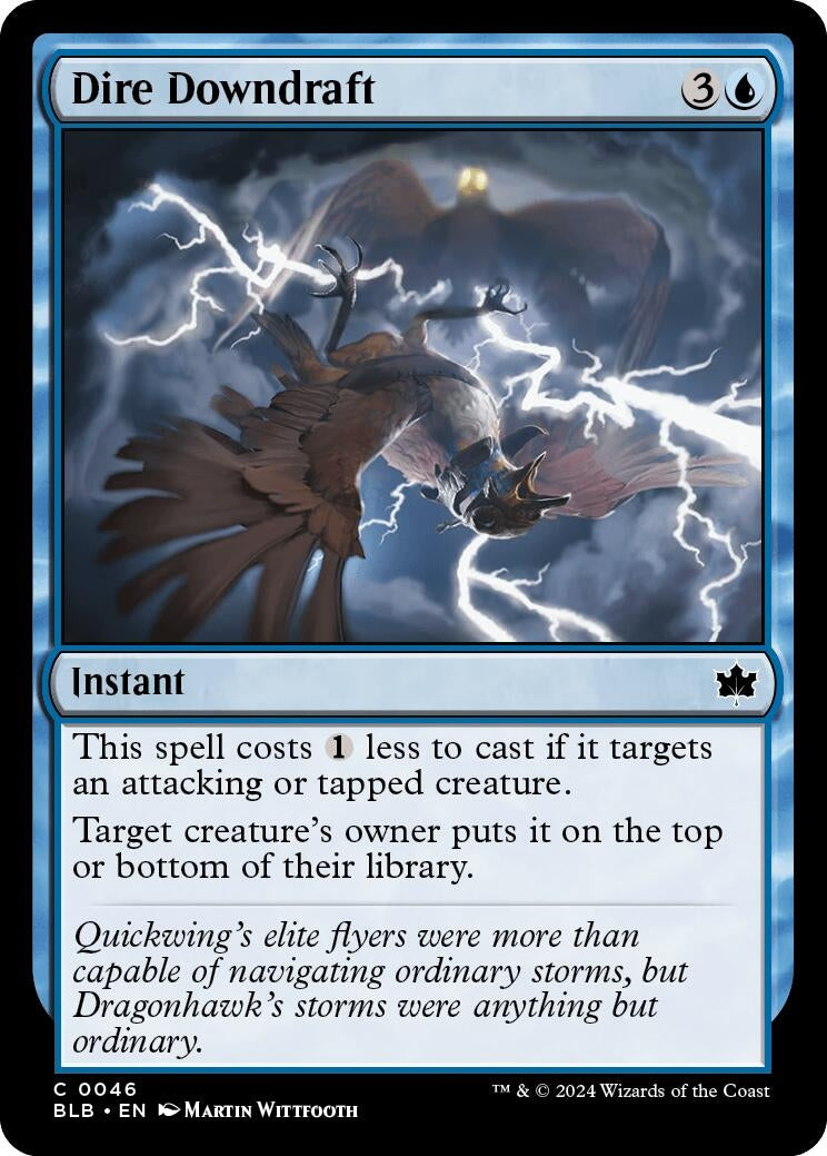 Image for Dire Downdraft (46) (Bloomburrow) - Magic: The Gathering