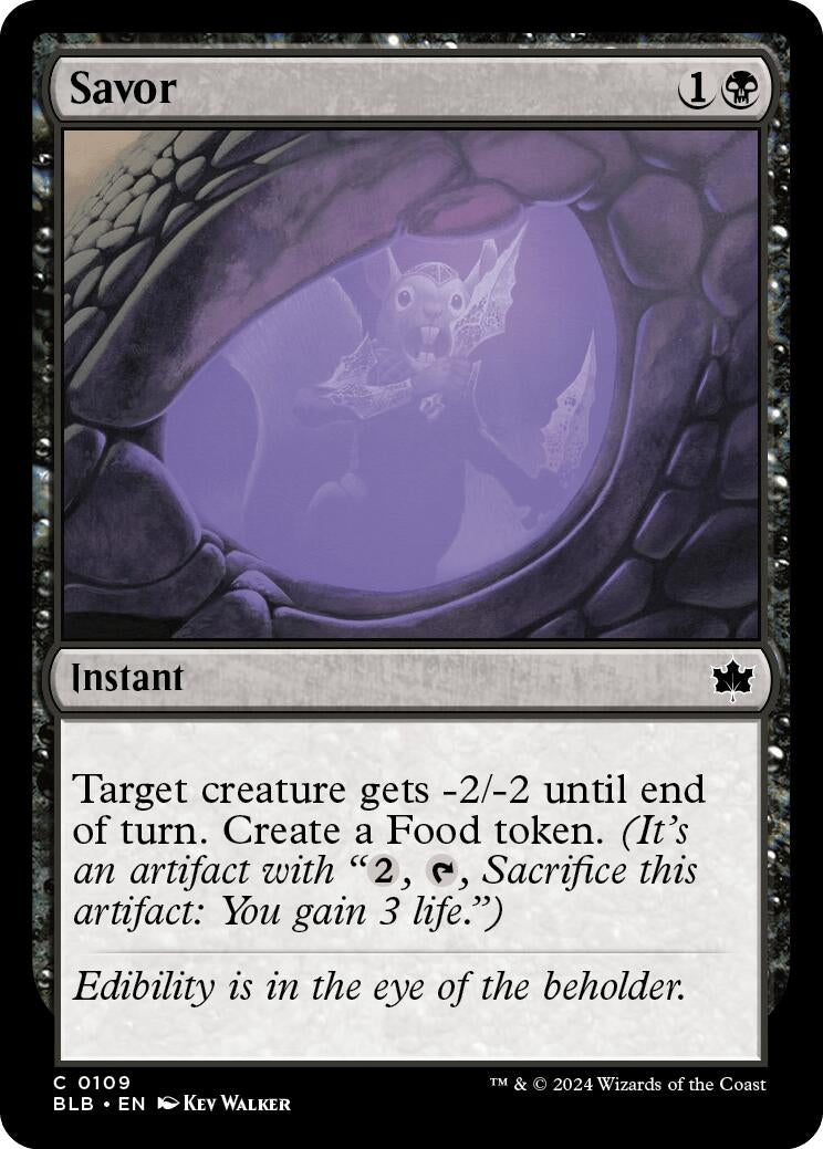 Image for Savor (109) (Bloomburrow) - Magic: The Gathering