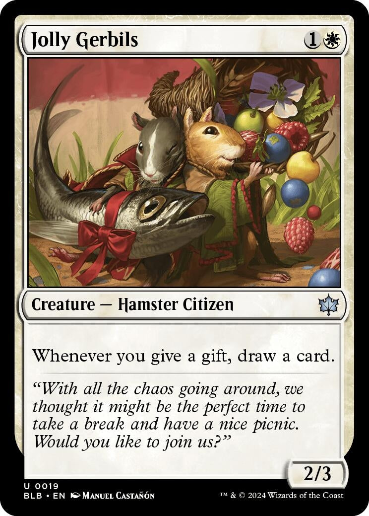 Image for Jolly Gerbils (19) (Bloomburrow) - Magic: The Gathering
