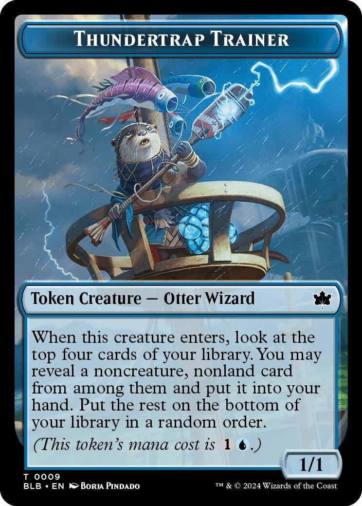 Image for Thundertrap Trainer Token (9) (Bloomburrow) - Magic: The Gathering