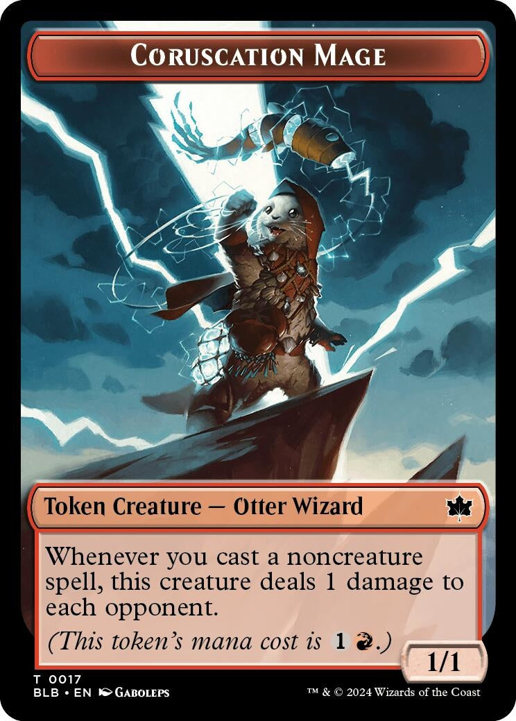 Coruscation Mage Token (17) (Bloomburrow)