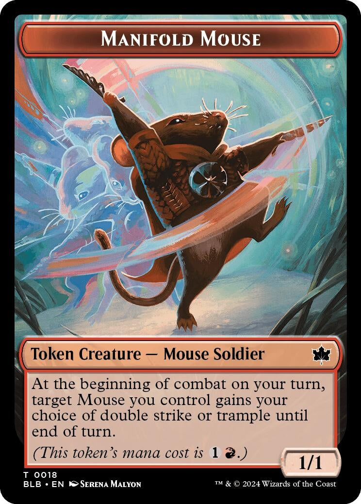 Image for Manifold Mouse Token (18) (Bloomburrow) - Magic: The Gathering