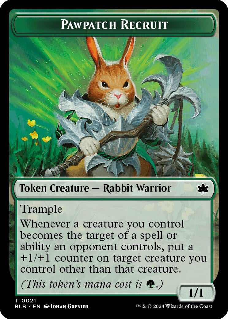 Pawpatch Recruit Token (21) (Bloomburrow)