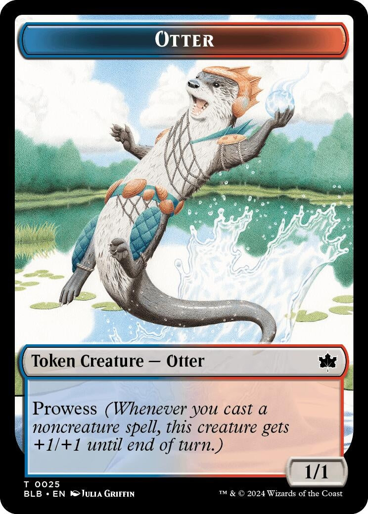 Otter // Copy Double-Sided Token (25 // 1) (Bloomburrow)