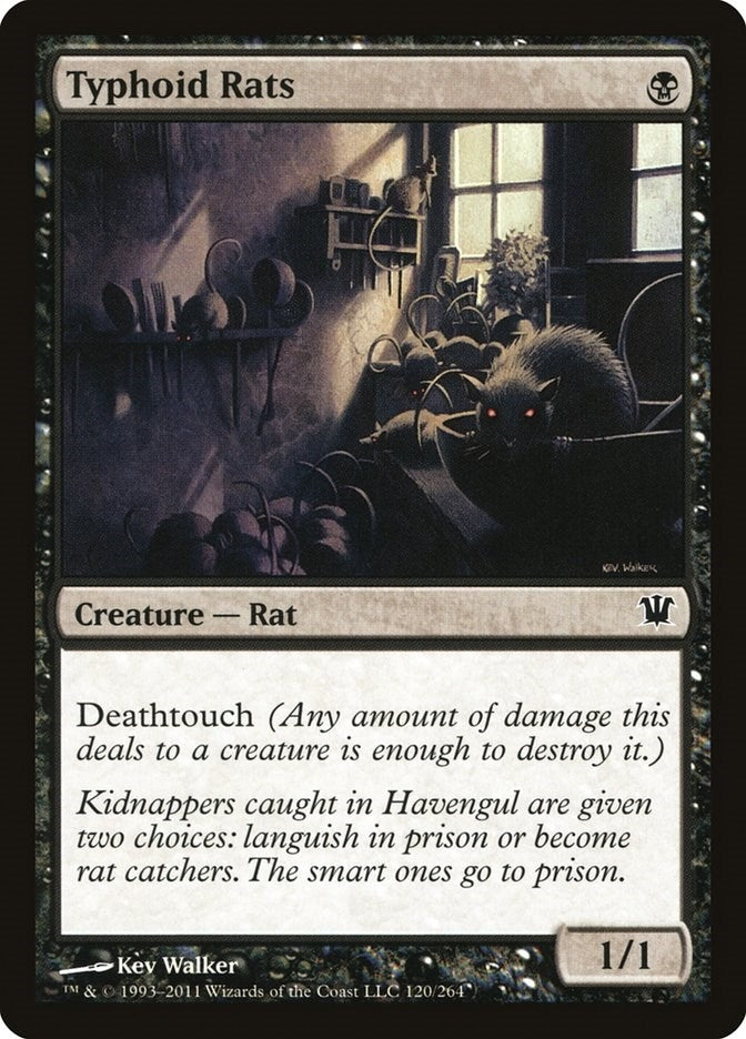 Image for Typhoid Rats (120) (Innistrad) - Magic: The Gathering