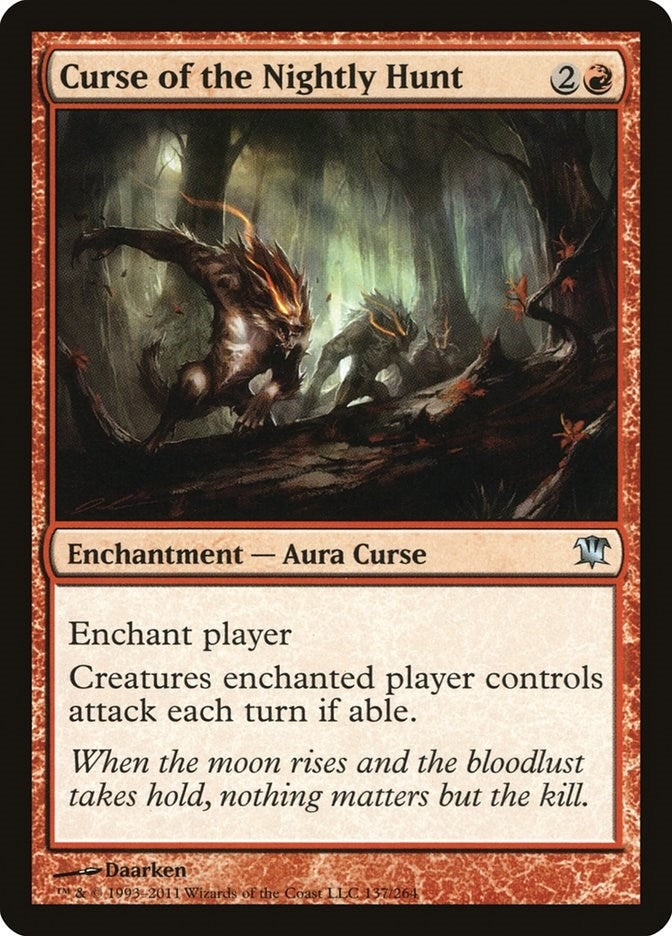 Image for Curse of the Nightly Hunt (137) (Innistrad) - Magic: The Gathering