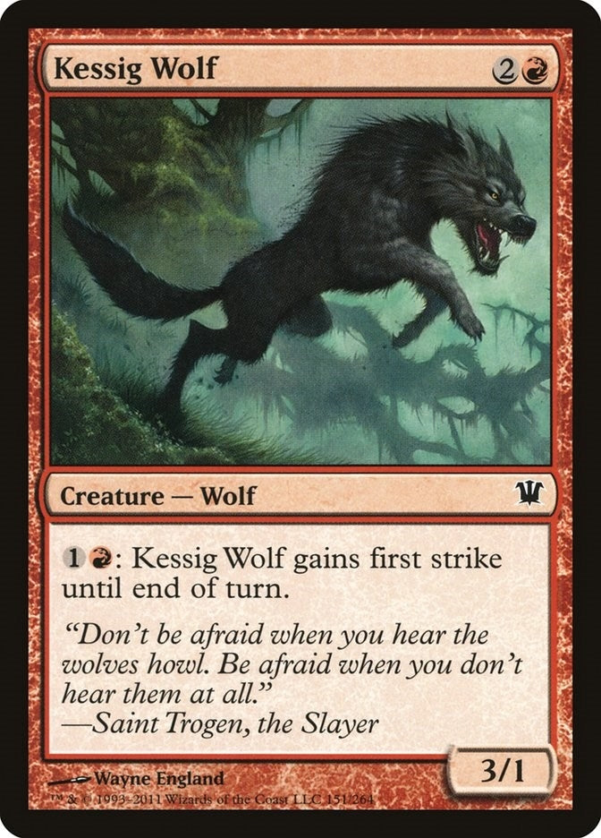 Image for Kessig Wolf (151) (Innistrad) - Magic: The Gathering