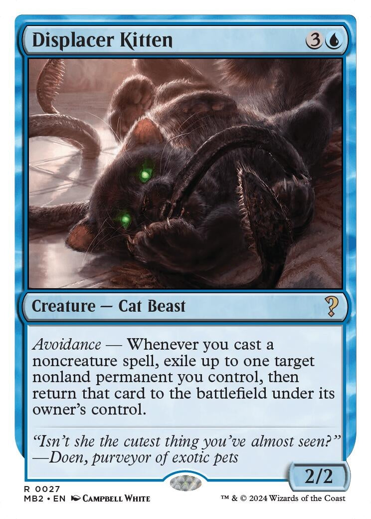 Displacer Kitten (White Border) (27) (Mystery Booster 2)