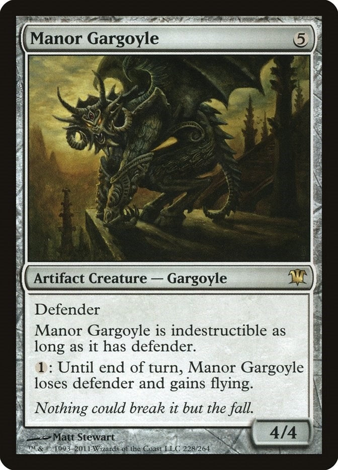Image for Manor Gargoyle (228) (Innistrad) - Magic: The Gathering