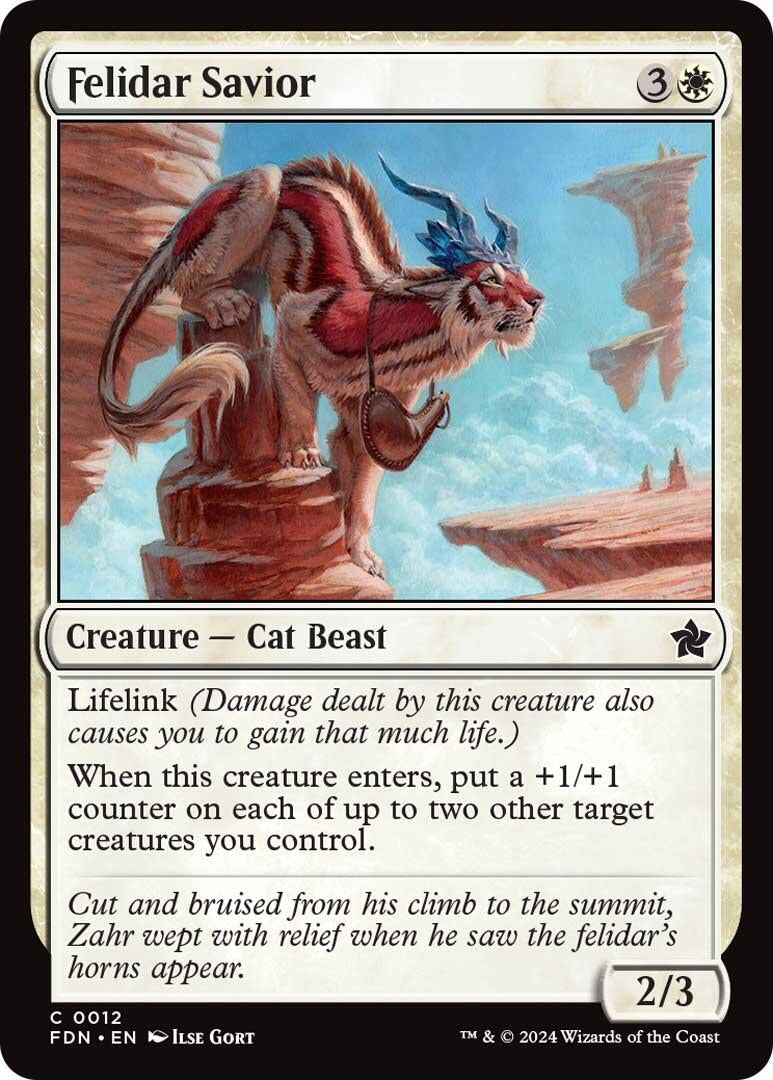 Image for Felidar Savior (12) (Foundations) - Magic: The Gathering