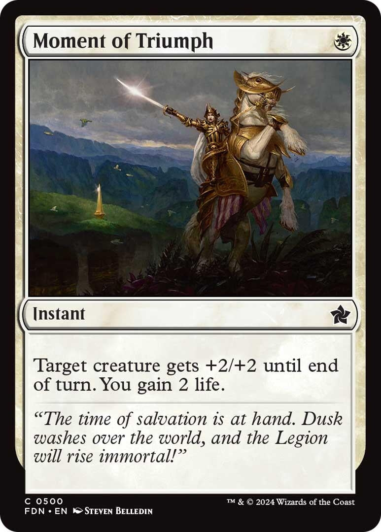 Image for Moment of Triumph (500) (Foundations) - Magic: The Gathering
