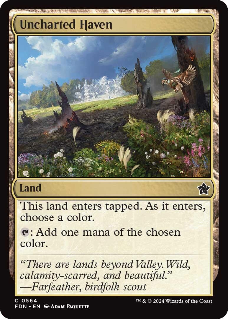 Image for Uncharted Haven (564) (Foundations) - Magic: The Gathering