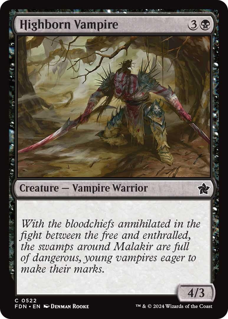 Image for Highborn Vampire (522) (Foundations) - Magic: The Gathering