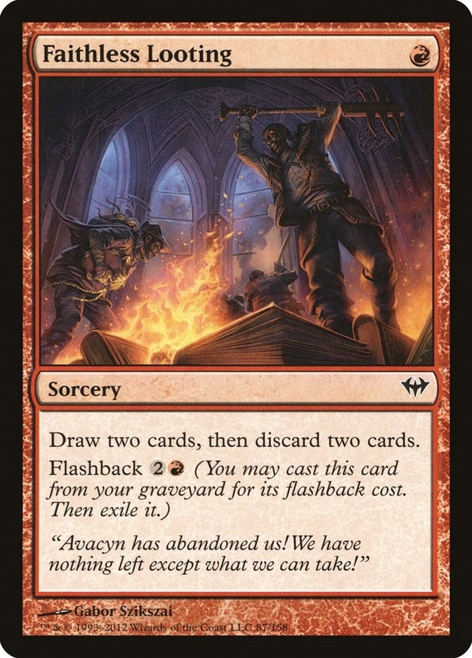 Image for Faithless Looting (87) (Dark Ascension) - Magic: The Gathering