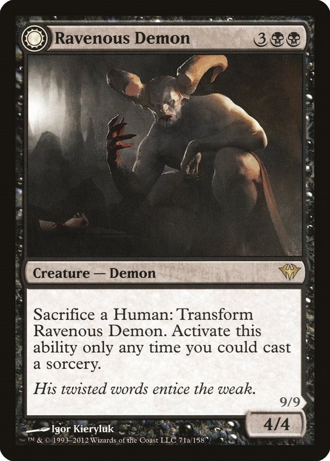 Image for Ravenous Demon (71) (Dark Ascension) - Magic: The Gathering