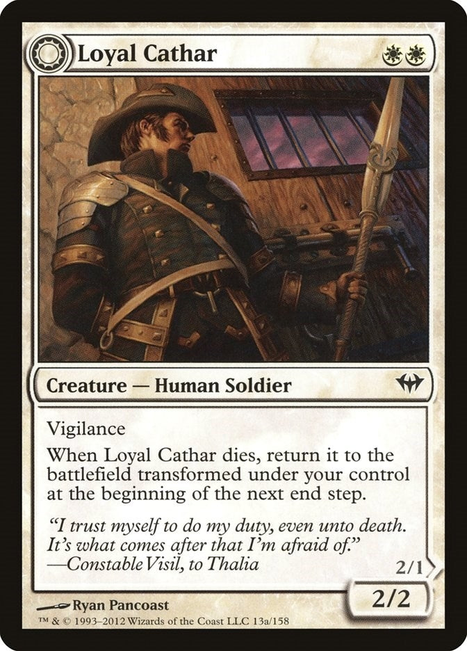 Image for Loyal Cathar (13) (Dark Ascension) - Magic: The Gathering