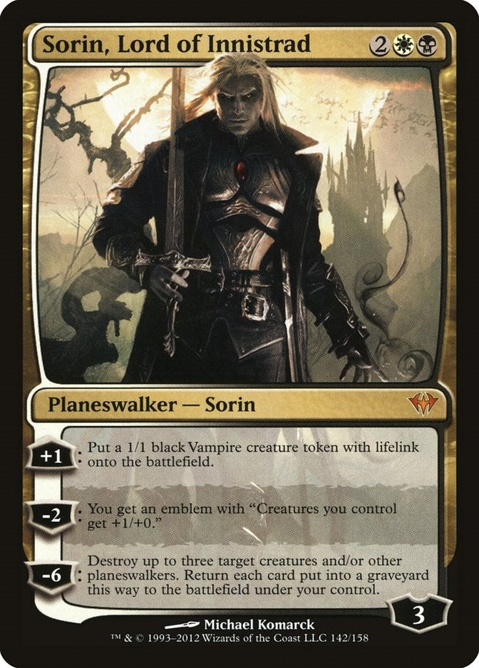 Sorin, Lord of Innistrad (142) (Dark Ascension)