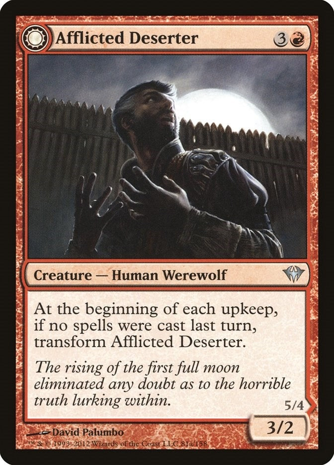 Image for Afflicted Deserter (81) (Dark Ascension) - Magic: The Gathering