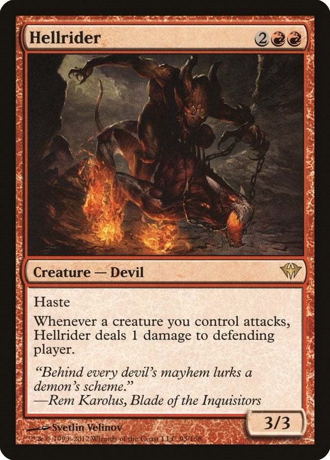 Image for Hellrider (93) (Dark Ascension) - Magic: The Gathering