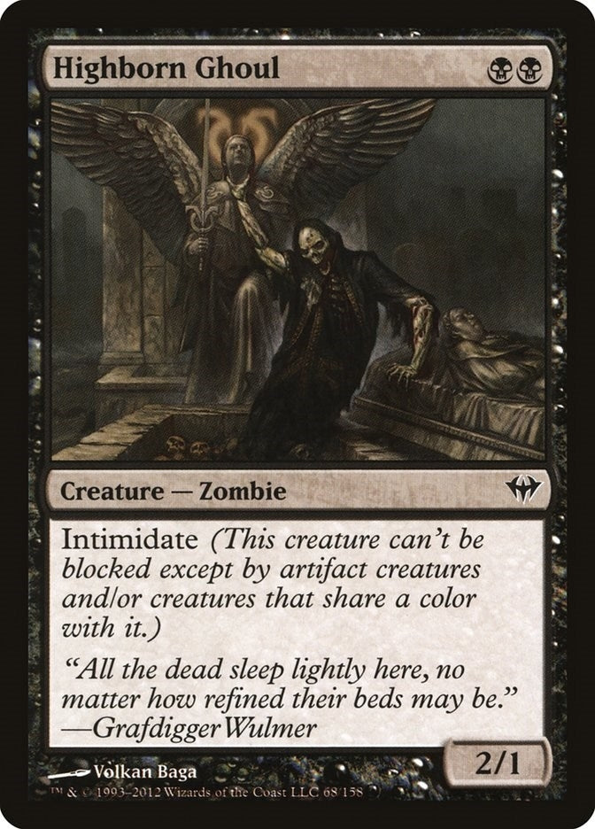 Image for Highborn Ghoul (68) (Dark Ascension) - Magic: The Gathering