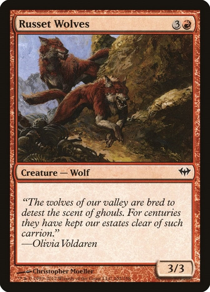 Image for Russet Wolves (102) (Dark Ascension) - Magic: The Gathering