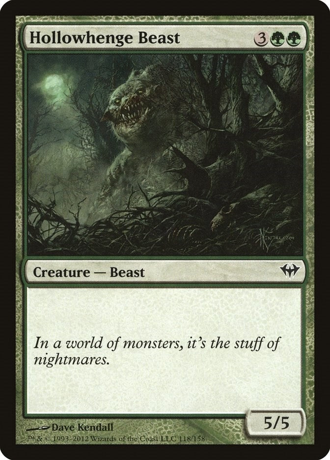 Image for Hollowhenge Beast (118) (Dark Ascension) - Magic: The Gathering