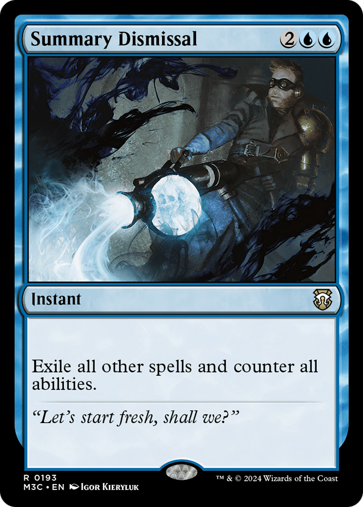 Summary Dismissal (M3C-193) - Modern Horizons 3 Commander Ripple Foil