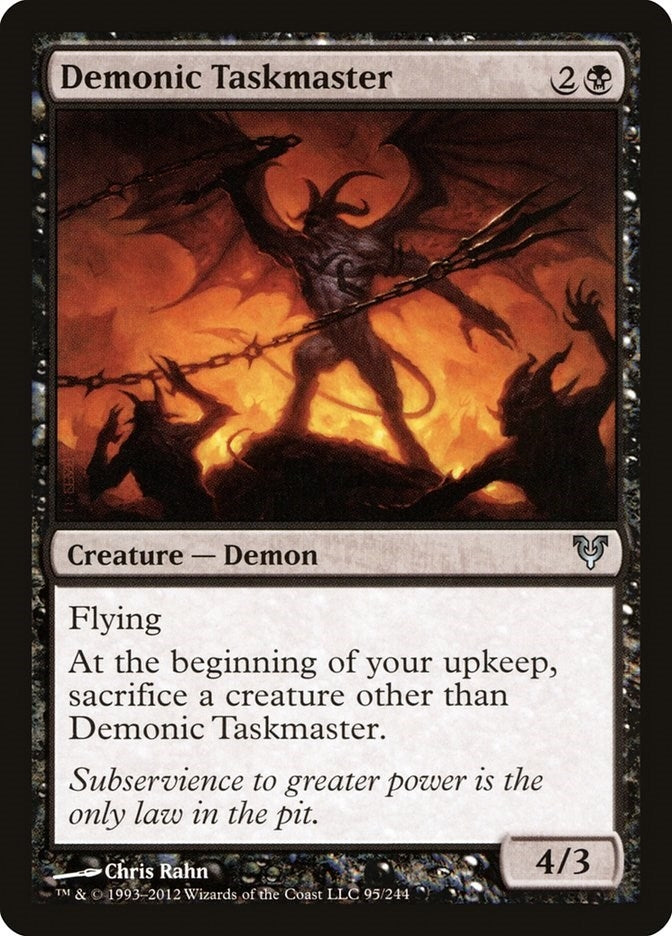 Image for Demonic Taskmaster (95) (Avacyn Restored) - Magic: The Gathering