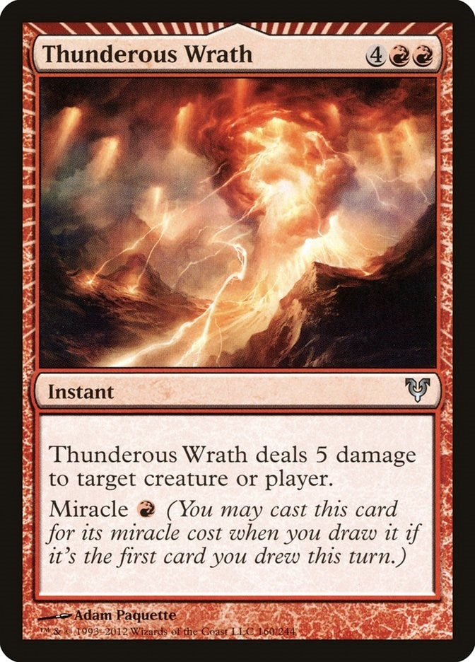 Image for Thunderous Wrath (160) (Avacyn Restored) - Magic: The Gathering