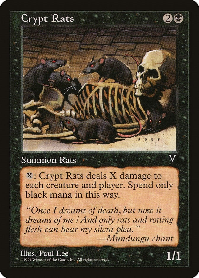 Image for Crypt Rats (Visions) - Magic: The Gathering