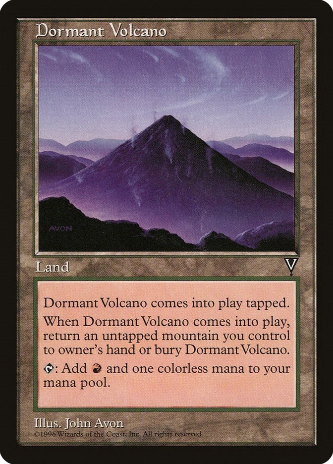 Image for Dormant Volcano (Visions) - Magic: The Gathering